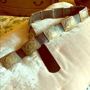 Vintage sterling silver concho belt